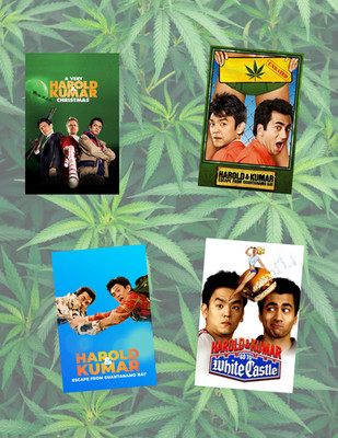 Harold & Kumar Movie Posters 4pc Sticker Pack