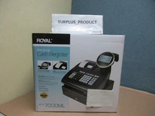 ROYAL 7000ML ELECTRIC CASH REGISTER, BLACK-NEW IN BOX