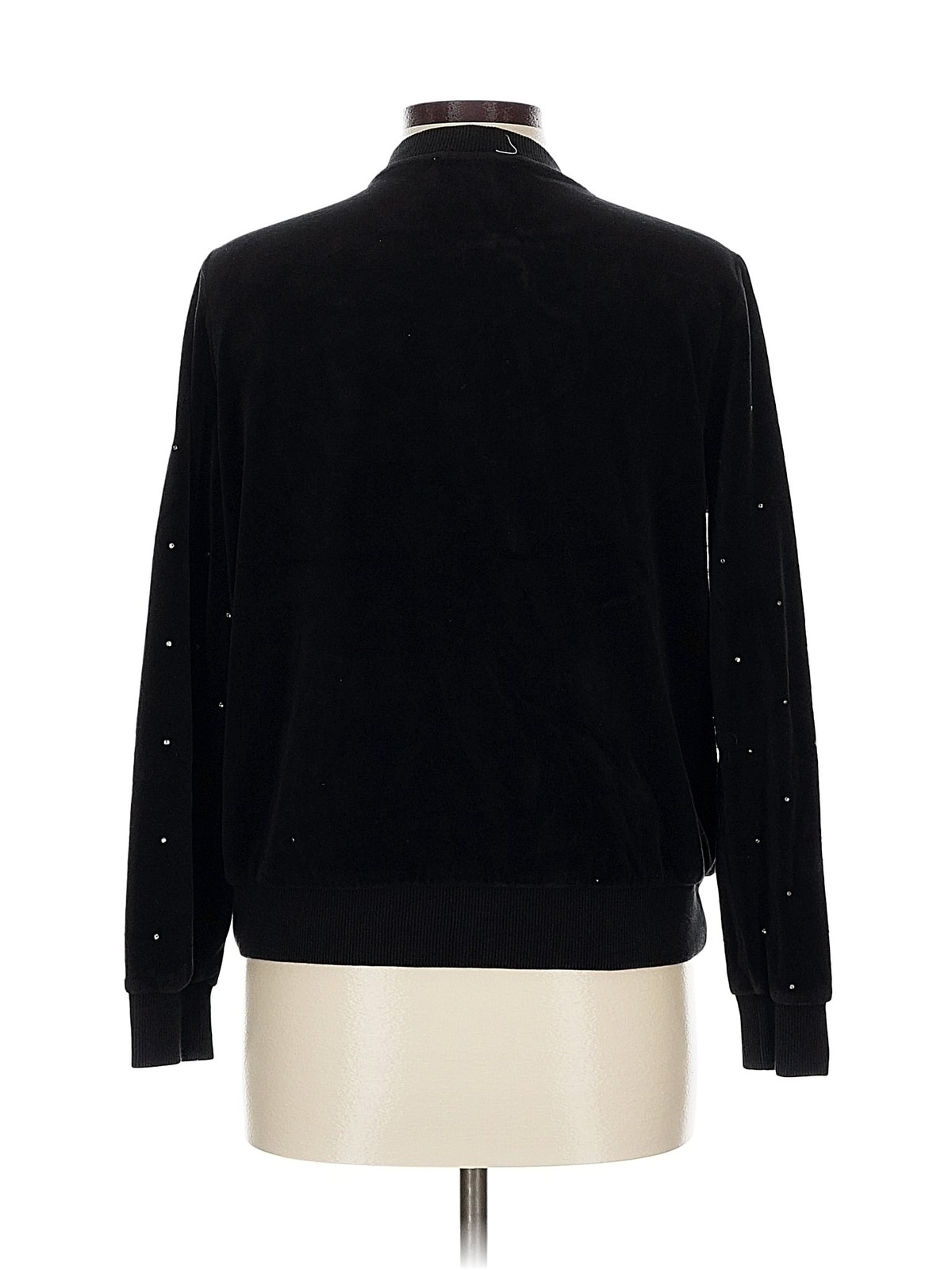 MICHAEL Michael Kors Women Black Track Jacket L thumbnail 2