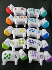 Colorful 20-Piece Snap-n-Learn Counting Cows: Develops Math Skills for Toddlers