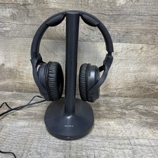 Sony WH-RF400R Wireless RF Headphones TMR-RF400 Transmitter Stand Black Charger