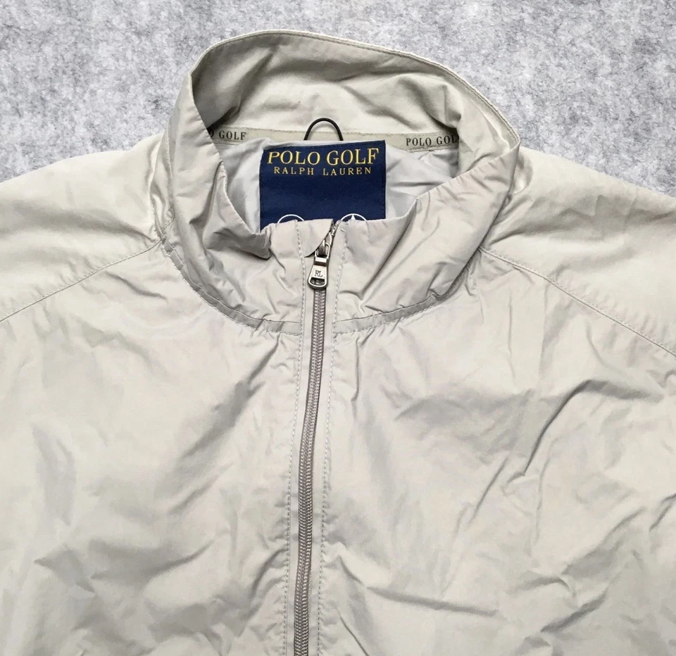 Polo Golf Ralph Lauren Chaleco Para Hombres Grande Gris Bloqueador de Viento Resistente al Agua Golf Foto 3 de 4