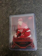 2021-22 Upper Deck Series 2 Fluorescence Red Rookie Lucas Raymond Card# FL-4