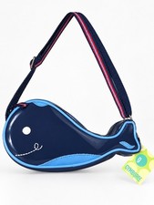 Vintage Gymboree Whale Purse Kids Navy Blue Patent Crossbody Bag NWT 2003