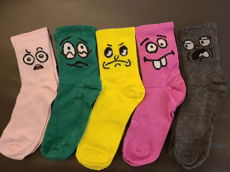 10 Пар милый различные настроение дней носки (Mon-Sun) мягкий, дышащий один размер подходит - Изображение 4 из 4