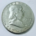 1963 D Franklin Half Dollar 90% Silver Circulated Coin Free Shipping #8303