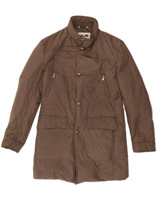 CESARE PACIOTTI Mens Padded Coat UK 36 Small Brown Polyester DI64