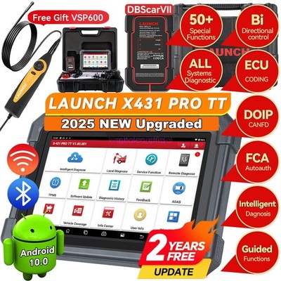 2026 LAUNCH X431 PRO TT OBD2Car Diagnostic Tool Scanner ECU Coding Brake Reader
