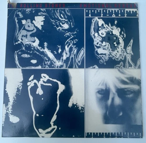 The Rolling Stones Emotional Rescue LP Vinyl Record 1980 w/ Poster