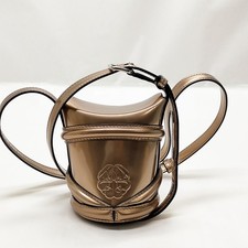 Borsa a tracolla Alexander McQueen marrone vernice 4480113