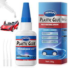 Super Glue for Plastic Repair, 30G Plastic Glue Strong Adhesive, Heavy Duty Glue