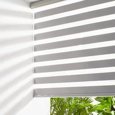 Cordless Zebra Blinds for Windows Free-Stop Roller Windows Shades (72" W X 72...