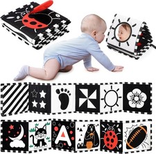 URMYWO Black and White Baby Toys, Tummy Time High Contrast Newborn Toys 0-3...