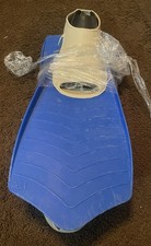 Swimming Flippers Fins Blue Size Small 5-7 Made In USA Dolphin Snorkeling Scuba