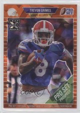 2021 Leaf Pro Set Metal Orange Crystals /7 Trevon Grimes #89 0cz