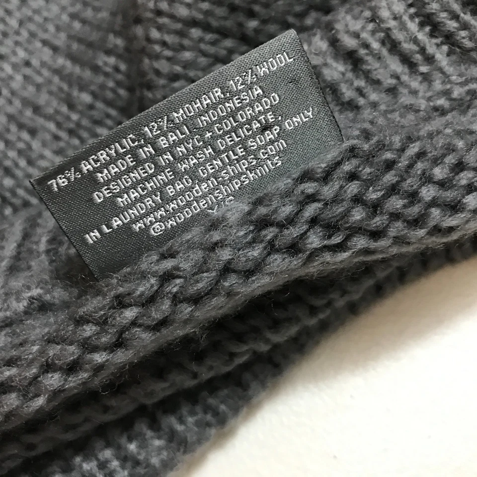 Suéter de Madera Envíos Feliz Navidad Mohair Mezcla de Lana Pullover Talla XS/S Foto 4 de 4