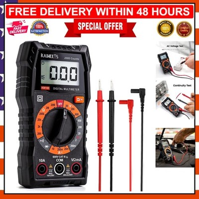Multi-Function Digital Multimeter - Continuity , Voltage Measurement & More