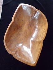 Vintage 1 MCM Large Monkey Pod Wooden Carved Bowl
