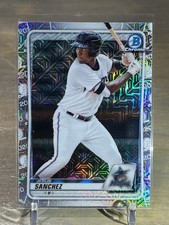 2020 Bowman Chrome Jesus Sanchez Mega Box Mojo Refractor #BCP-204 Miami Marlins