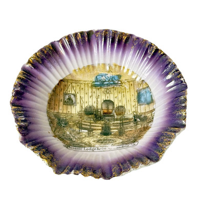 Antique ALEXANDRIA VIRGINIA VA  MASONIC LODGE Souvenir China Change Dish