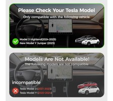Tempered Glass Screen Protector for Tesla Model 3 2024-2025 / Model Y -2025