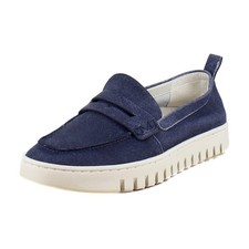 Vionic Uptown Womens Loafers  Slip-Ons Dark Denim Suede