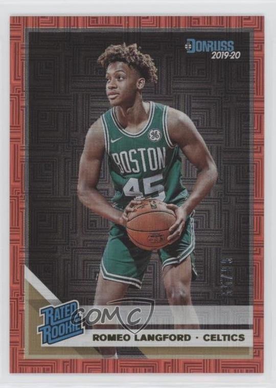 2019 Panini Donruss Rated Red Infinite 55/99 Romeo Langford #213 Rookie RC 06v0