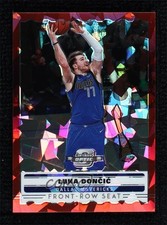 2019 Contenders Optic Front Row Seat Red Cracked Ice Prizm Luka Doncic #10 01nw