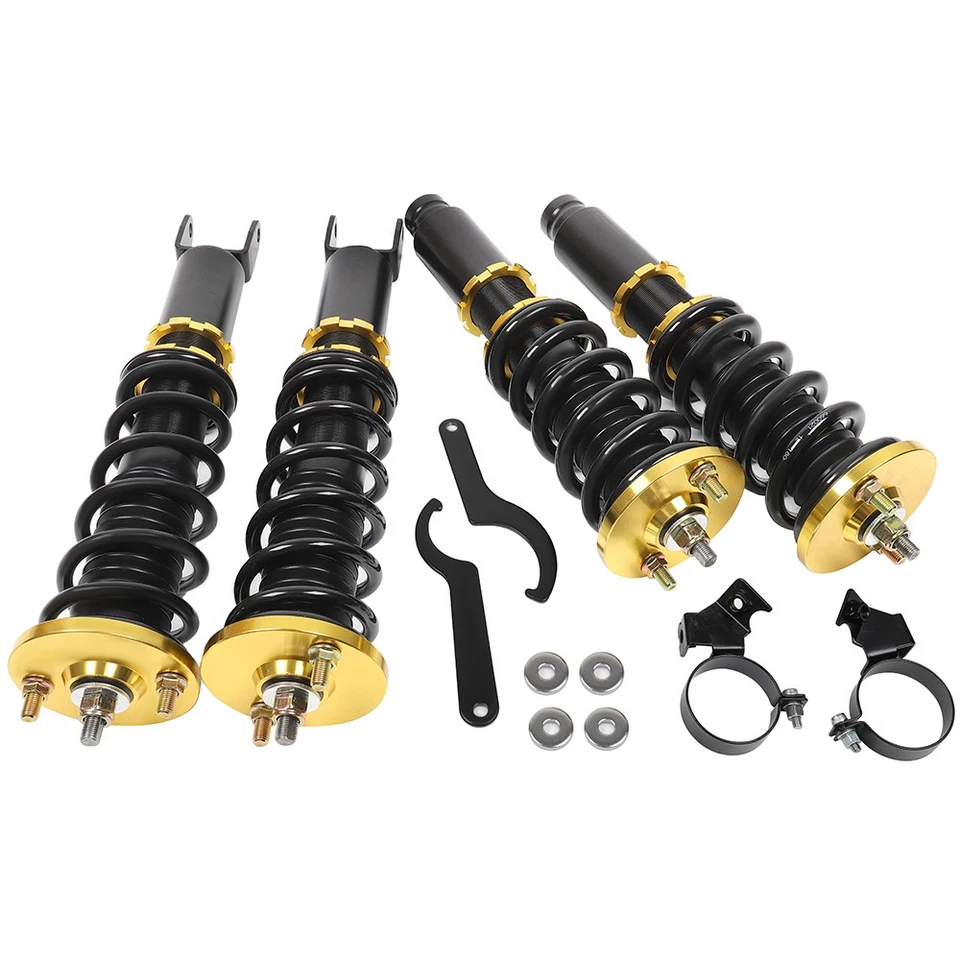 2pcs Front + 2pcs Rear Coilovers + 2pcs Spanner For 1993-2000 Honda Civic Foto 2 de 4