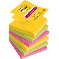 Post-It Haftnotizen Super Sticky Z-Notes, 76X76 Mm, Carnival 1 Bis 24X Spare 46%