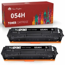 Printer Toner Pack of 2 054/054H Black, OnlyU Printer Compatible, New Sealed