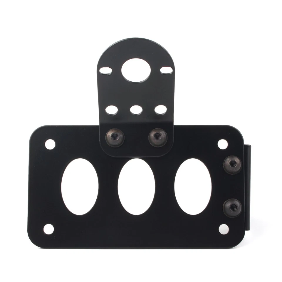 Luz trasera del motor de montaje lateral Fit Harley Choppers con soporte para matrícula Foto 4 de 4