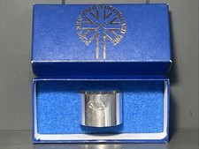 Boxed Vintage Sterling Silver Napkin Ring, Pope John Paul II British Visit 1982