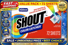 Shout Color Catchers for Laundry Allow Mixed Washes 72 Count