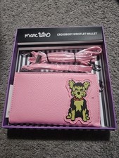 NWT! Marc Tetro Crossbody Wristlet Wallet - Yorkie Terrier Dog 7x4x1” designer