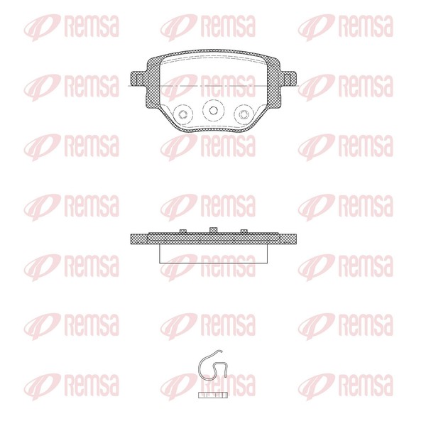 Bremsbelagsatz Scheibenbremse Remsa 1905.00 FüR Opel Corsa P2JO Mhev Turbo 208 2-image