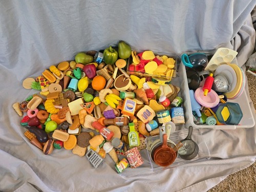 Learning Resources HUGE Lot Play Food Fruits Vegetables Bread Meat Toys 14lbs