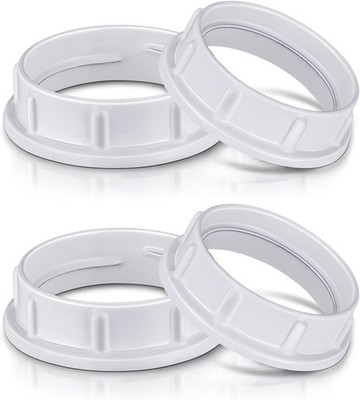 Light Thread Diameter 1-3/8 Inches or 1-1/2 Inches, White Aluminum 