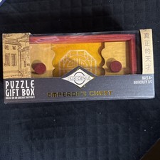 Emperors Chest True Genius Chinese Wood Brainteaser Puzzle Box Storage Box NEW