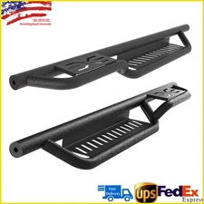 2PCS Running Boards Side Steps for 1987-2006 Jeep Wrangler TJ 2 Door Nerf Bars