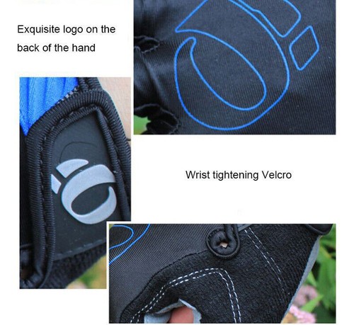 Guantes de bicicleta S-XL talla medio dedo abierto gel antideslizante guantes de bicicleta deportivos - Imagen 4 de 13
