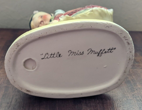Vintage Lefton Little Miss Muffet Nursery Rhyme Ceramic Figurine - Picture 7 of 7