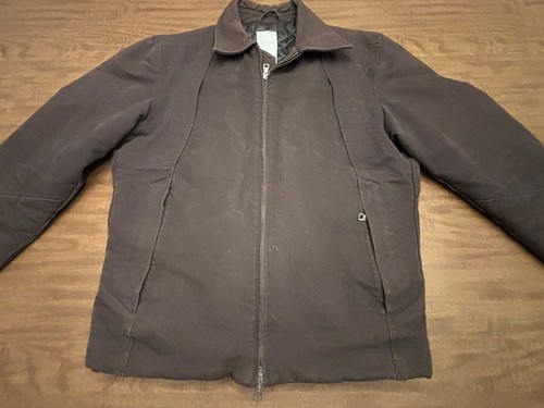 J Lindeberg Jacket Brown Canvas Cotton European Motorcycle Style Jacket Sz MED - Picture 5 of 23