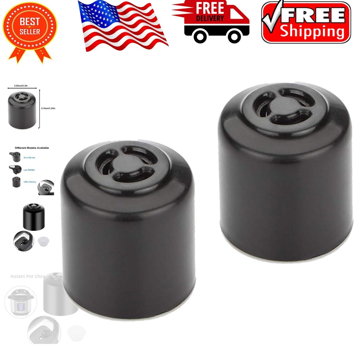 Dishwasher-Safe Steam Release Valve for Instant Pot Ultra 3QT, 6QT - Main Image