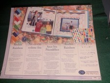 Creative Memories ROCKING RAINBOW Printed Photo Mounting Paper Pack 10 x 12 NIP