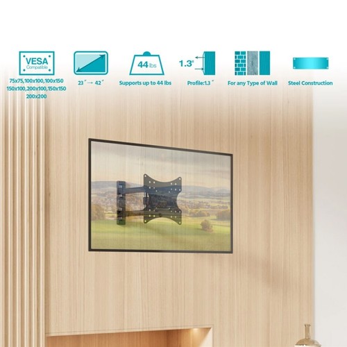 3x 23" 26" 29" 30" 32" 36" 40" 43" TV Wall Mount Bracket Full Motion LCD VESA - Picture 6 of 6