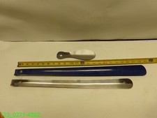 QTY 3: SHOE HORNS 22", 20" 7" LONG , METAL