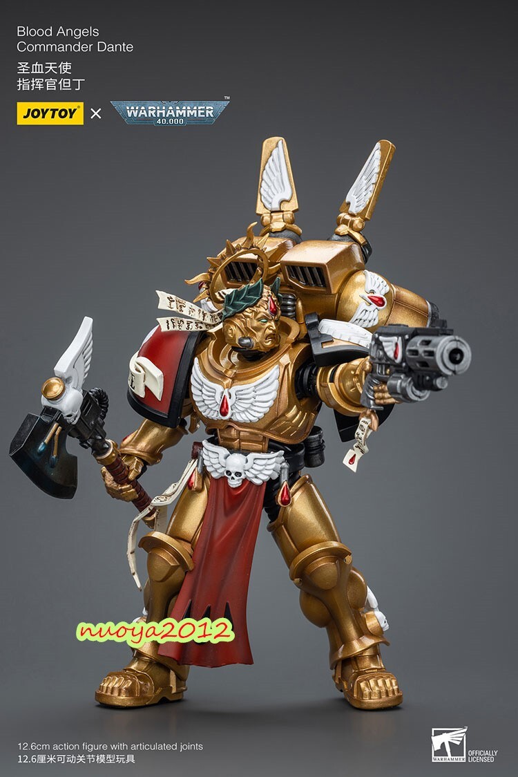 ゲームキャラクター JOYTOY Warhammer Commander Dante JoyToy Warhammer 40K JT8575 1:18 Blood Angels Commander Dante