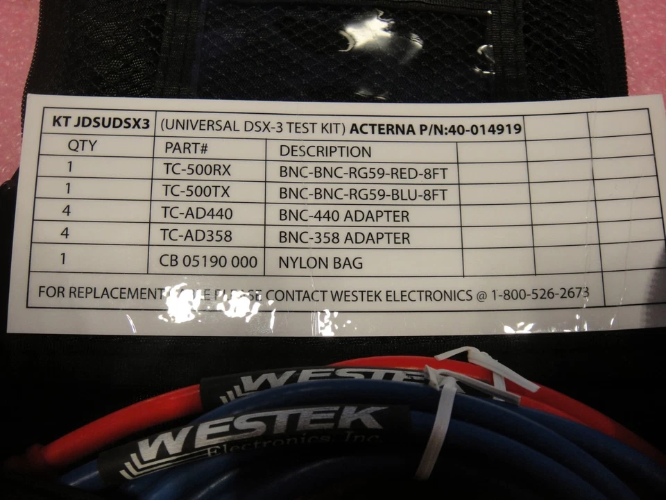 Westek JDSU Kit Universal DSX-3 Kit de Prueba Caja Abierta Nuevo en la Foto Foto 3 de 4