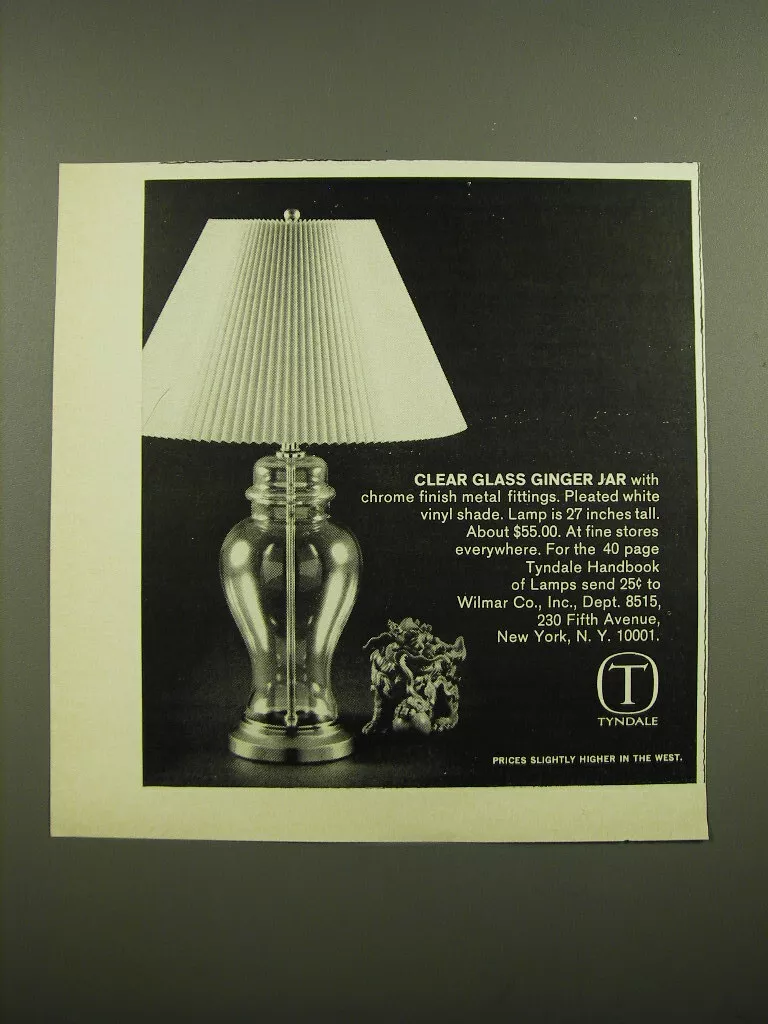 Clear glass ginger jar lamps deals